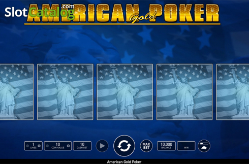 Reels screen. American Poker Gold (Wazdan) slot