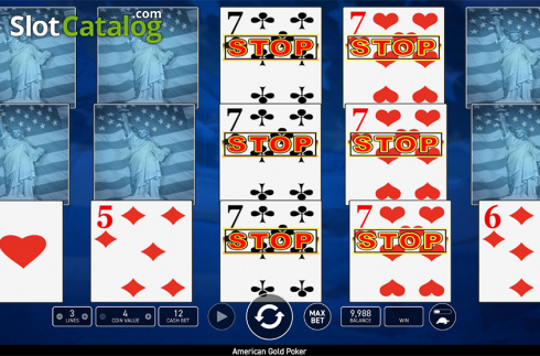 Bildschirm4. American Poker Gold (Wazdan) slot