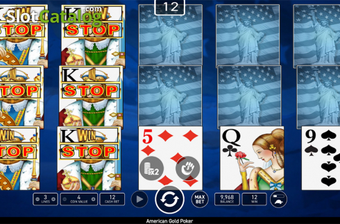 Bildschirm6. American Poker Gold (Wazdan) slot