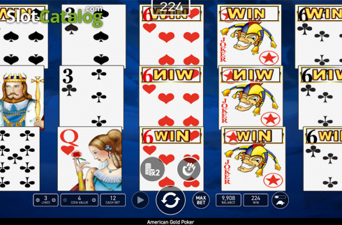 Game workflow 4. American Poker Gold (Wazdan) slot