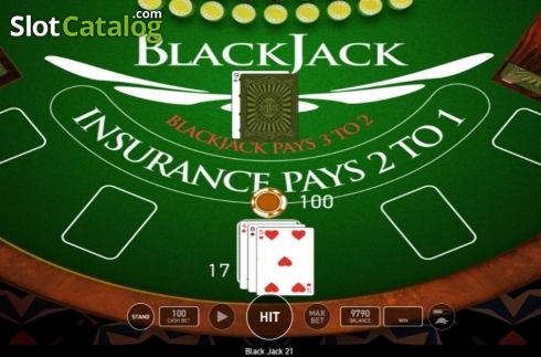 Skärmdump3. Black Jack (Wazdan) slot