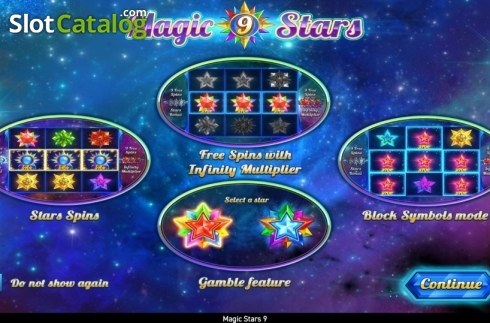 Start Screen. Magic Stars 9 slot