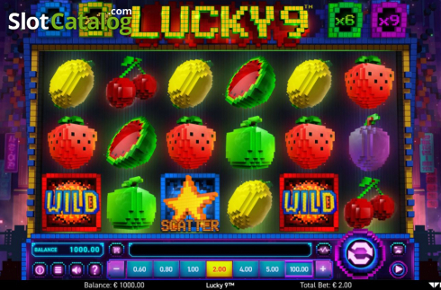 Bildschirm2. Lucky 9 (Wazdan) slot