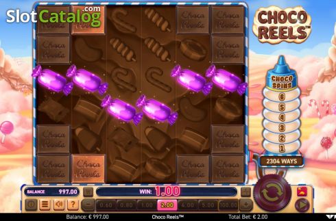 Win Screen 1. Choco Reels slot