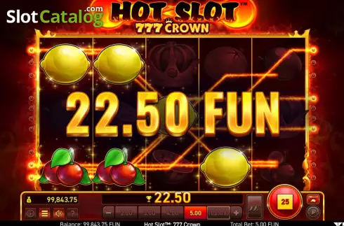 Bildschirm7. Hot Slot 777 Crown slot