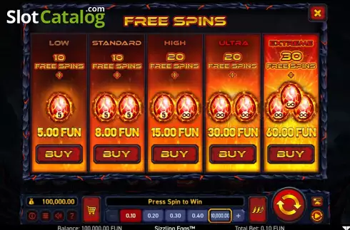 Buy Feature. Sizzling Eggs slot