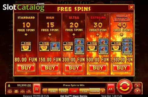Buy Bonus Menu. Hot Slot™: Magic Bombs slot