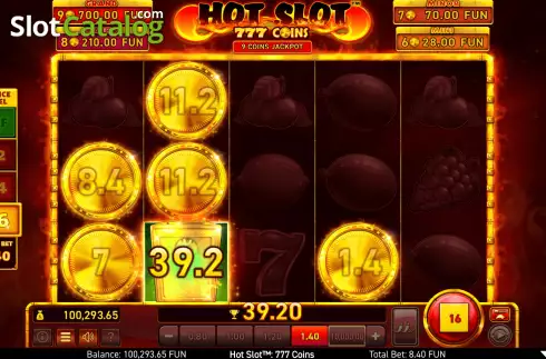 Win Screen 3. Hot Slot: 777 Coins slot