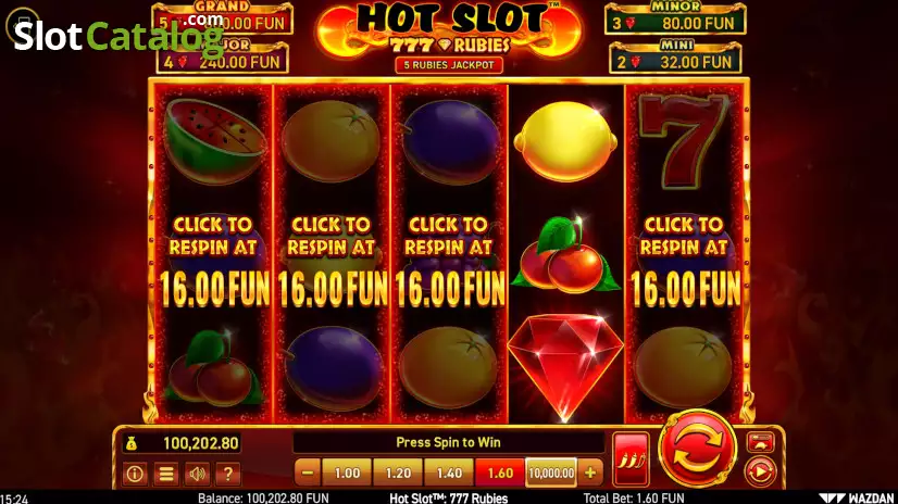 Video Hot Slot™: 777 Rubies Slot