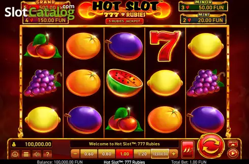 Ekran3. Hot Slot: 777 Rubies yuvası