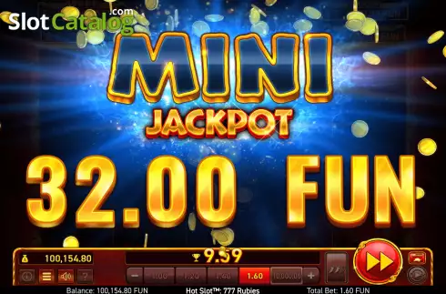 Mini Jackpot. Hot Slot: 777 Rubies slot