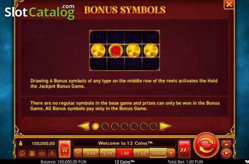 Game Rules 1. 12 Coins slot