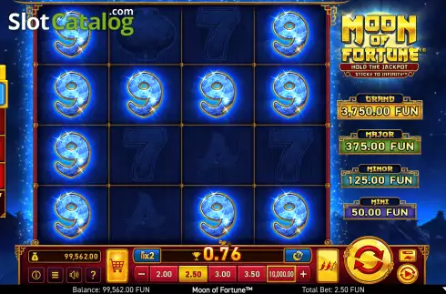 Bildschirm4. Moon of Fortune slot