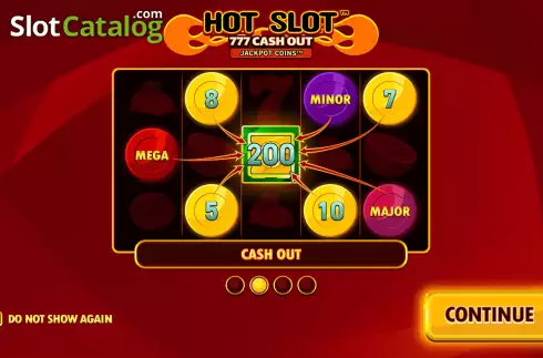 Schermo2. Hot Slot: 777 Cash Out Extremely Light slot