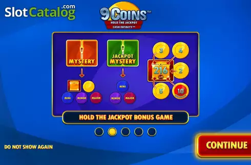 Start Screen. 9 Coins Extremely Light slot