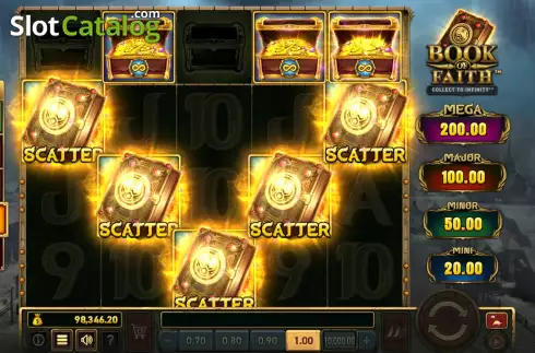 Free Spins Win Screen. Book of Faith slot