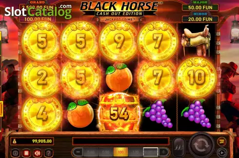 Schermo6. Black Horse Cash Out Edition slot