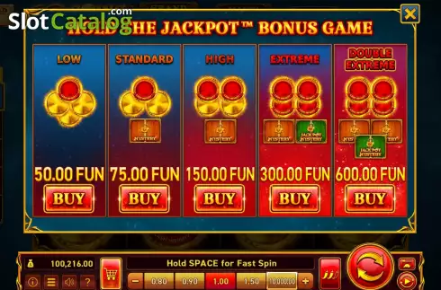 Buy Feature Screen. 12 Coins Grand Gold Edition slot