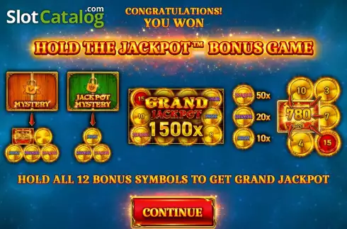 Bonus Game Win Screen 2. 12 Coins Grand Gold Edition slot