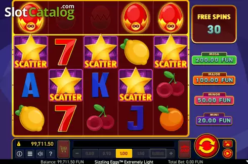 Free Spins 2. Sizzling Eggs Extremely Light slot