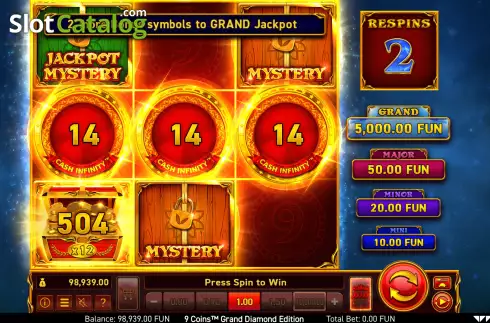 Free Spins 3. 9 Coins Grand Diamond Edition slot