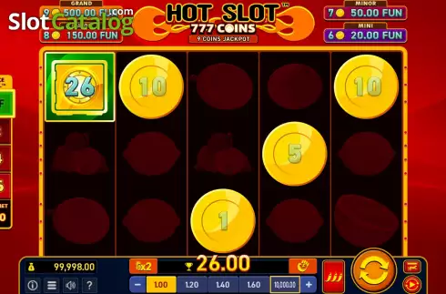 Schermo5. Hot Slot: 777 Coins Extremely Light slot