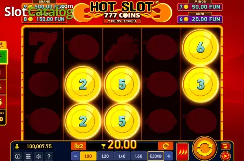 Win Screen 3. Hot Slot: 777 Coins Extremely Light slot