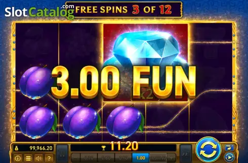 Free Spins Win Screen 4. Mighty Symbols: Diamonds slot
