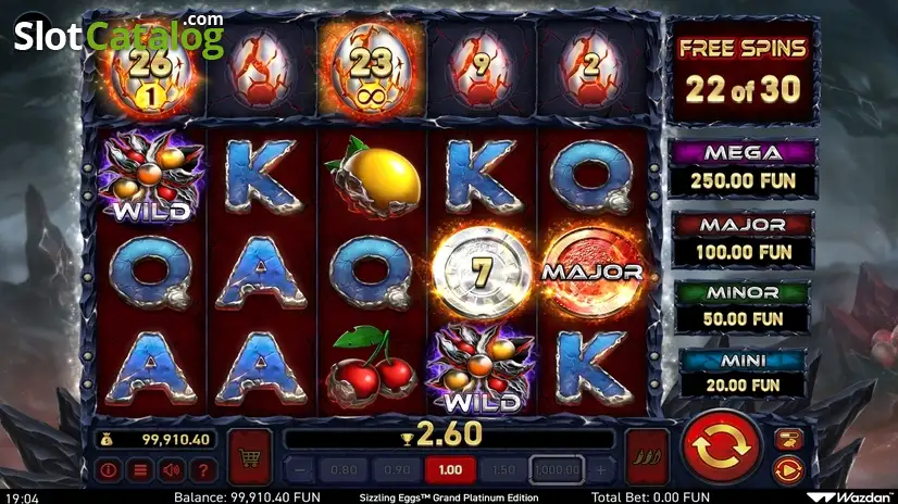 Sizzling Eggs Grand Platinum Edition slot by Wazdan Gameplay