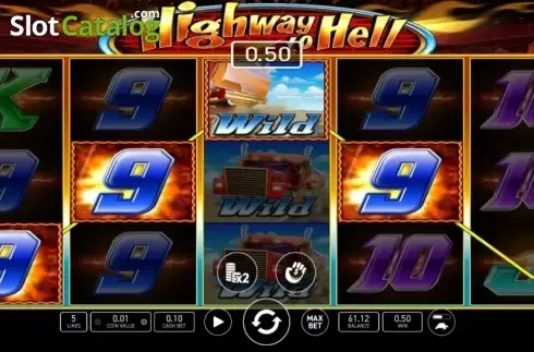 Win Screen. Highway to Hell slot