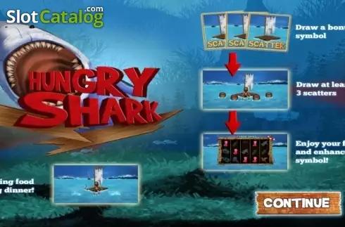 Start Screen. Hungry Shark (Wazdan) slot