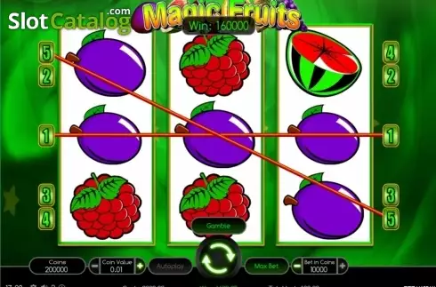 Écran9. Magic Fruits Machine à sous