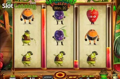 Skärmdump3. Jumping Fruits (Wazdan) slot