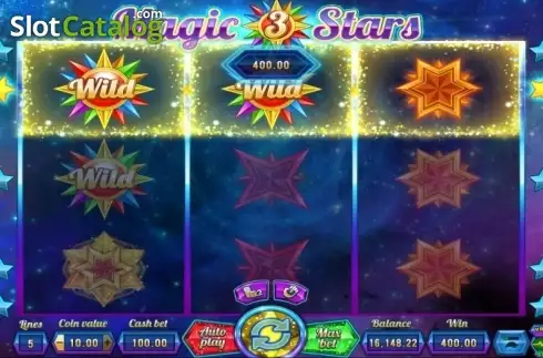 Win Screen. Magic Stars 3 slot