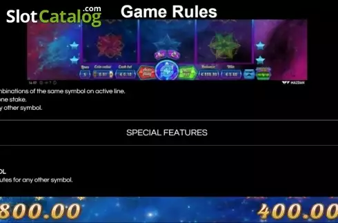 Game Rules. Magic Stars 3 slot