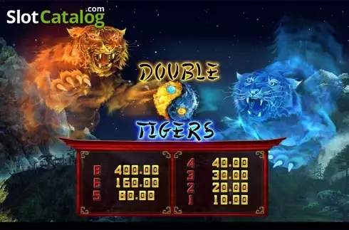 Paytable. Double Tigers slot