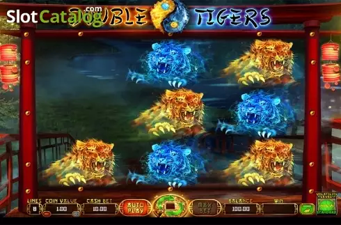 Reels screen. Double Tigers slot