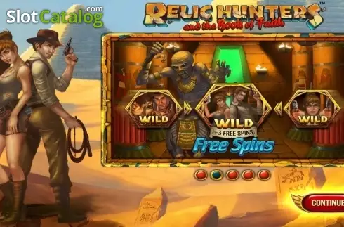 Start Screen. Relic Hunters slot