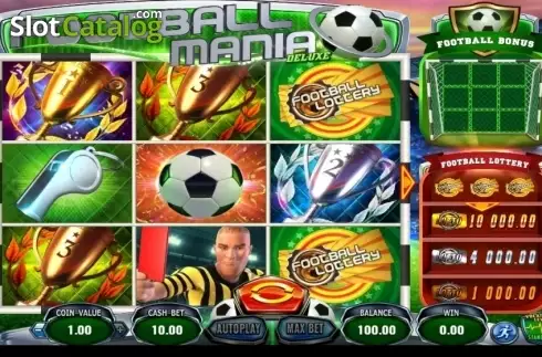 Game Workflow screen. Football Mania Deluxe slot