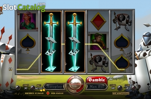 Wild win screen. Battle of Cards slot