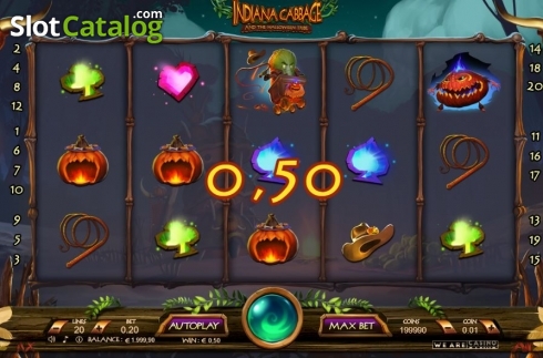 Win Screen. Indiana Cabbage slot