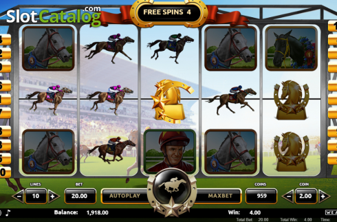 Win Screen. Racing Fever slot