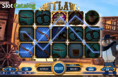 Win screen. Outlaw (We Are Casino) slot