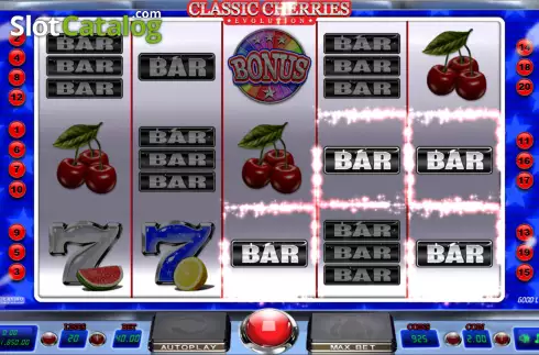 Win screen. Classic Cherries Evolution slot