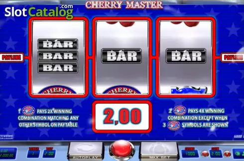 Reel screen. Cherry Master slot