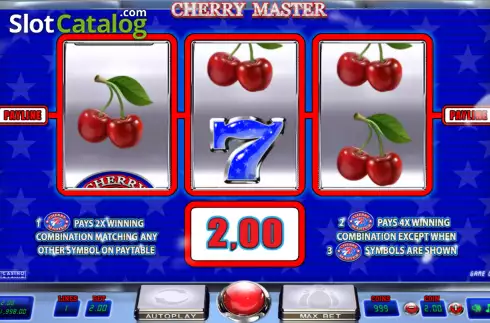 Win screen. Cherry Master slot