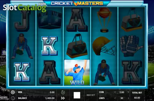 Win screen. Cricket Masters slot
