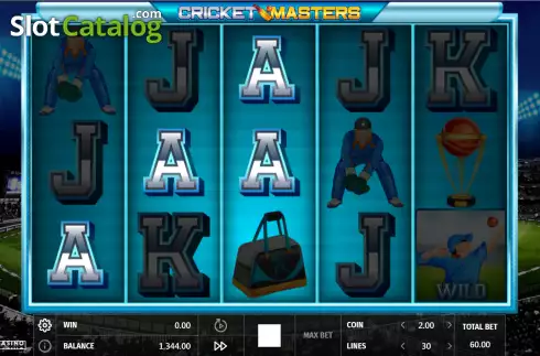 Win screen 2. Cricket Masters slot
