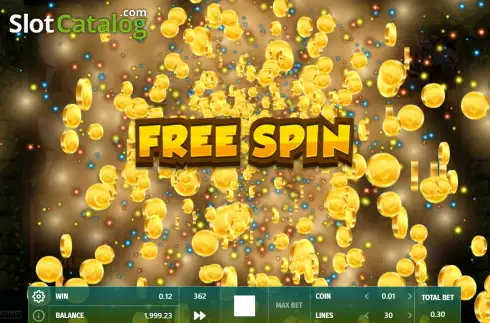 Free Spins Win Screen. Indian Forest slot