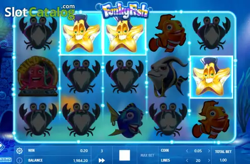 Bonus Game screen. Funky Fish slot